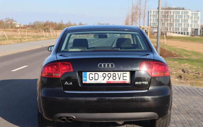 Audi A4 cena 12900 przebieg: 288000, rok produkcji 2005 z Gdańsk małe 121